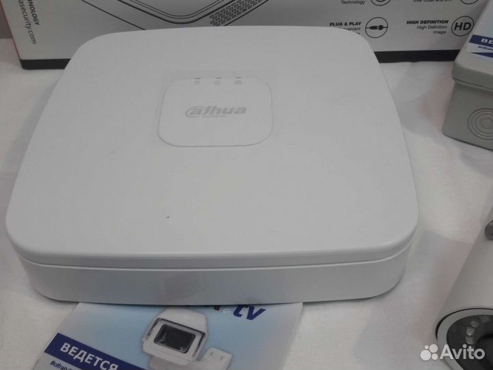 Камеры видеонаблюдения 8 шт 4Мп Dahua