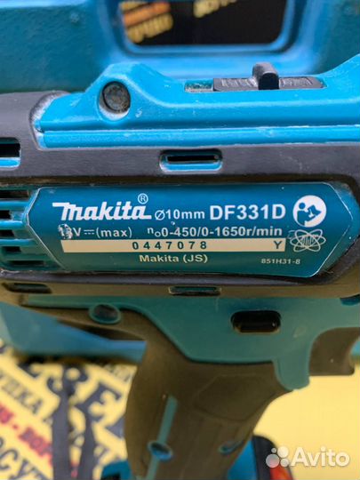 Шуруповерт makita df331D 18 вольт