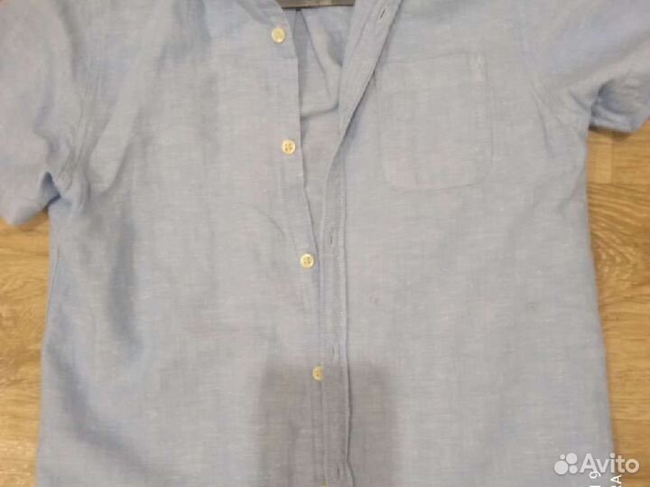 Рубашка льняная некст 134 см