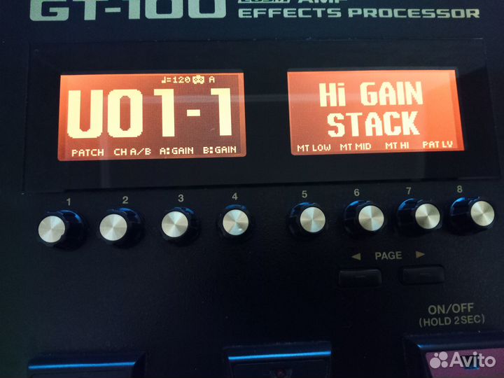 Гитарный процессор boss GT 100