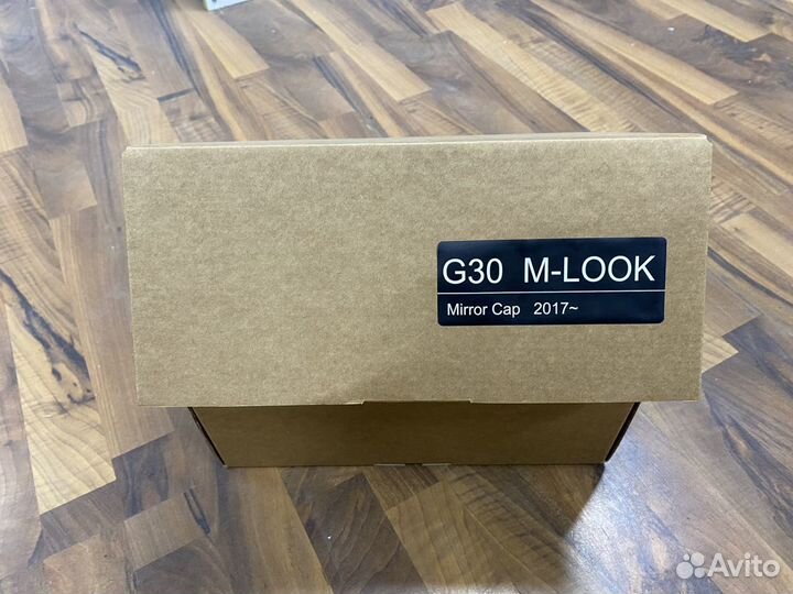 Накладки зеркал BMW G30 глянец, M look