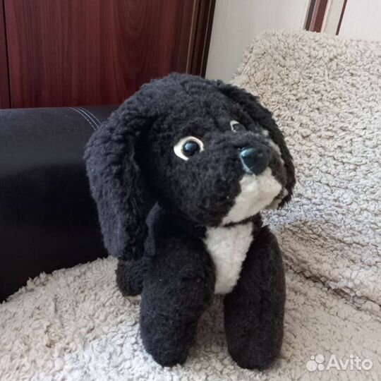 Собака плюшевая винтаж