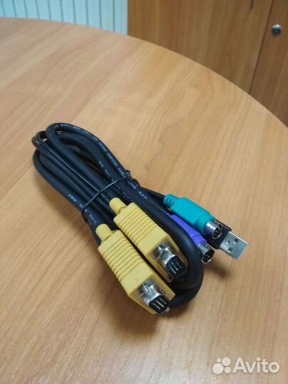 Кабель KVM VGA, PS/2, USB - 1.8м