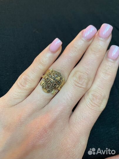 Кольцо серебро