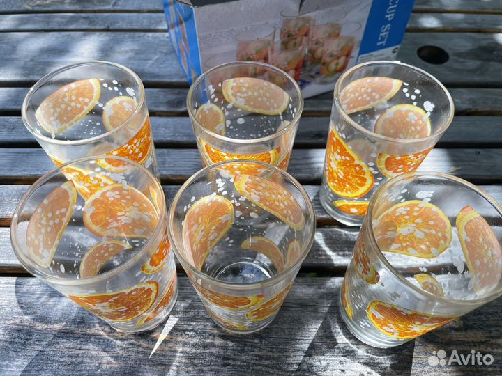 Набор стаканов новый 6шт