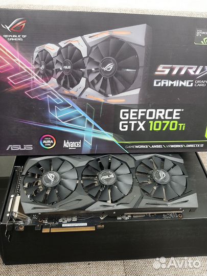 Asus rog strix gtx 1070 ti 8gb