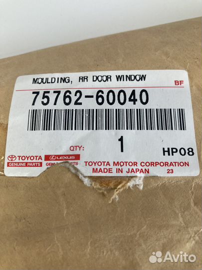 Молдинг Toyota 7576260040