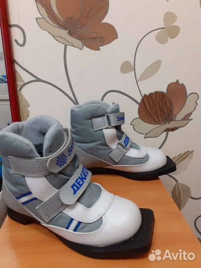 Лыжные ботинки детские 33 34 размер