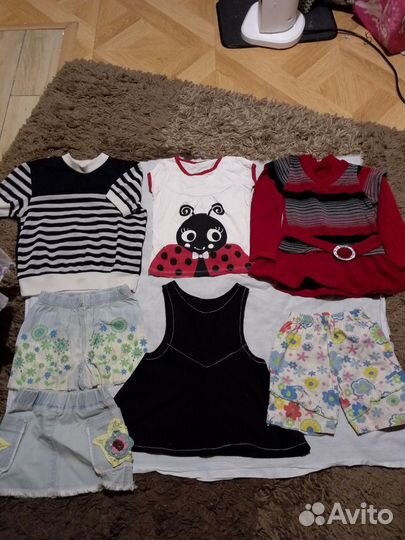 Детские вещи для девочки 1-2годика