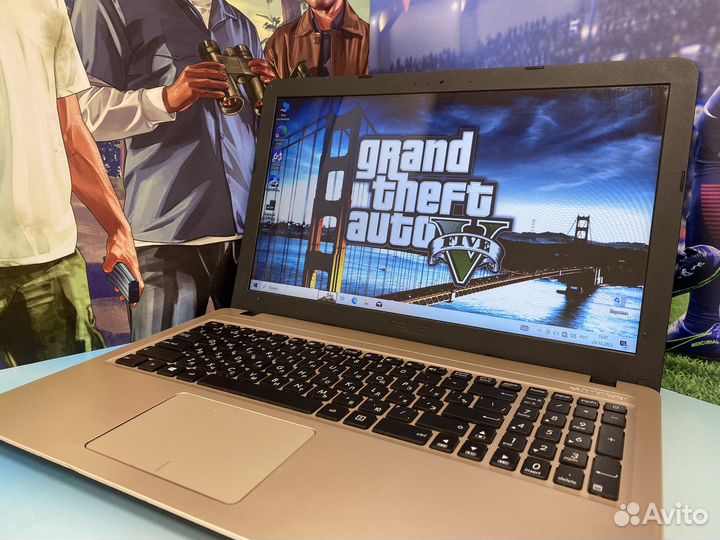 Шустрый Ноутбук Asus Intel/SSD/4gb/15.6