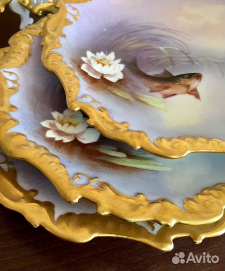 Антикварная тарелка. Цена за одну. Limoges