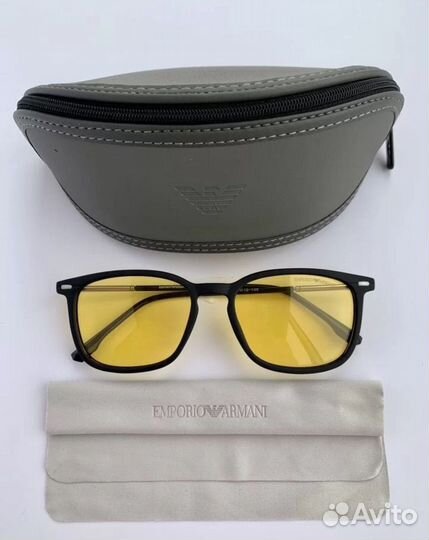 Очки emporio armani желтые поляризационные