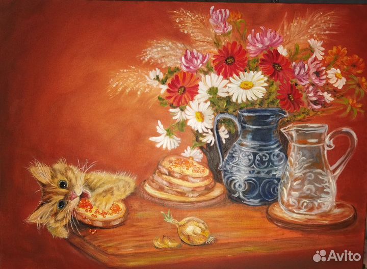 Картина, масло, холст на подрамнике 60*80