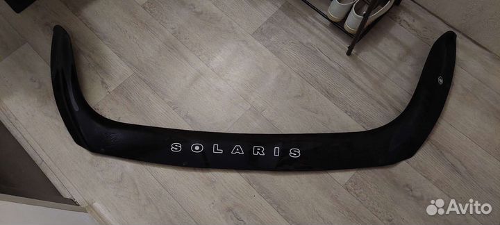 Дефлектор капота на hyundai solaris