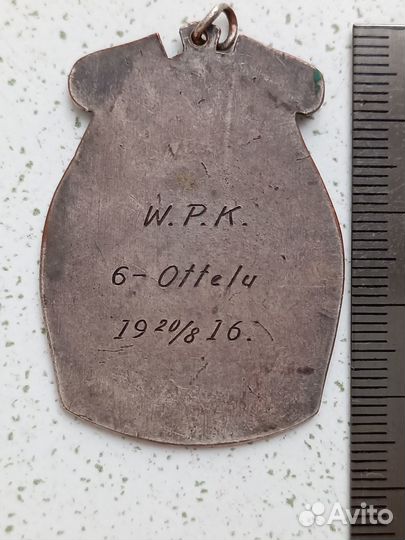 Жетон подвеска, Германия 1916 год