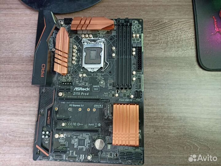 Материнская плата lga 1151 z170 asrock pro4