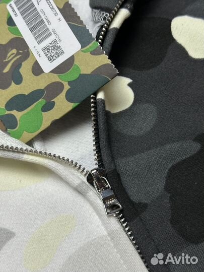 Зип худи Bape Shark