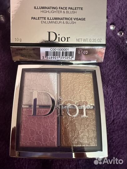 Dior backstage палетка хайлайтер