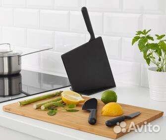 Нож 3шт + подставка IKEA эмфёра