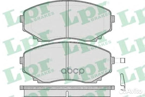 Колодки тормозные mazda MPV 99- передние с инд