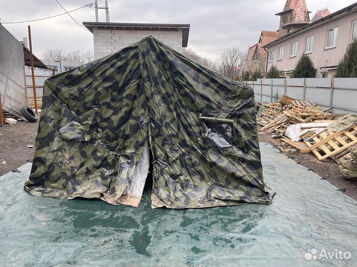 Палатка каркасная М-6 кмф ткань пвх