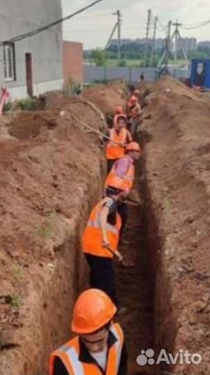 Земляные работы вручную копка транше вручную