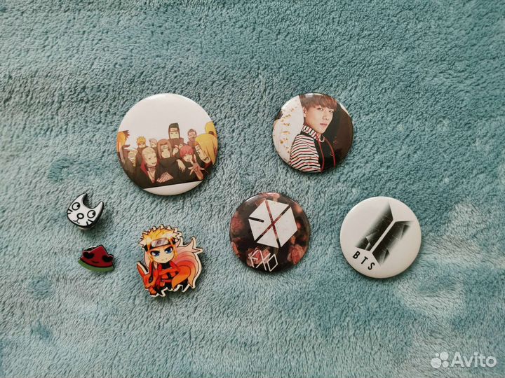 Значки Наруто, bts, exo