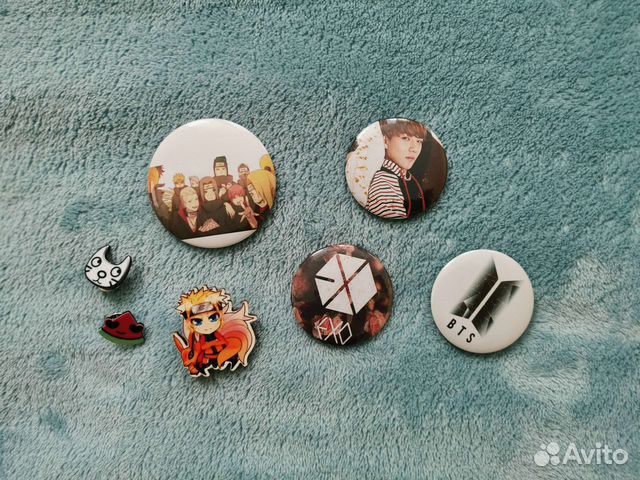 Значки Наруто, bts, exo