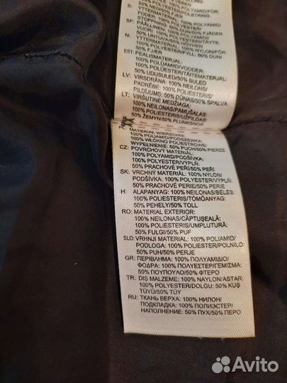 Пуховик Reebok оригинал