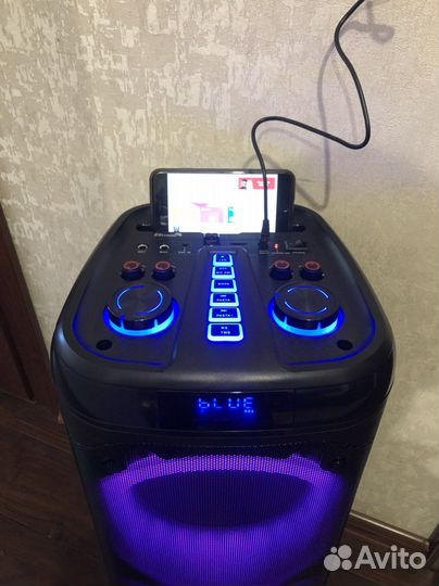 Bluetooth колонка 80 Ватт караоке