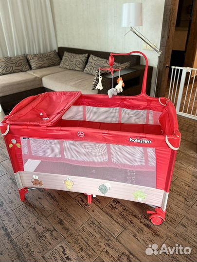 Манеж кровать babyton
