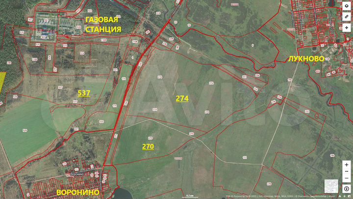 Участок 186,39 га (СНТ, ДНП)