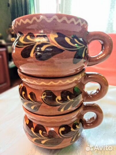 Чашки керамические 3 штуки