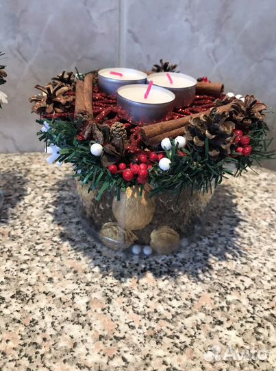 Новогоднии подсвечники