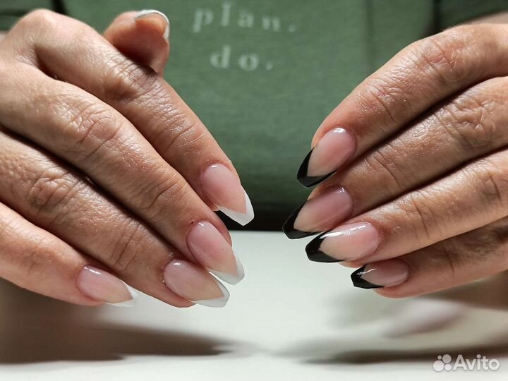 Ногти гель лак на дому наращивание, укрепление