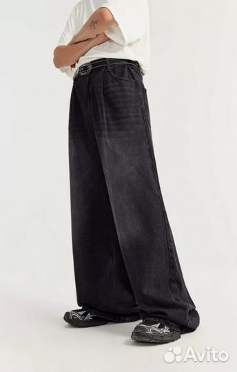 Джинсы широкие мужские черные y2k