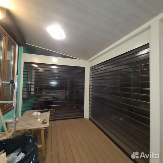 Прозрачные рольставни из монолитного поликарбоната