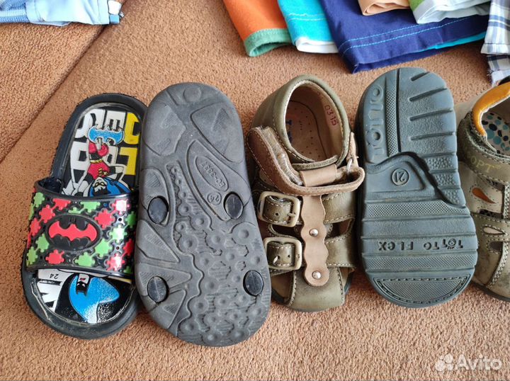 Детские вещи пакетом 1-2 года с обувью