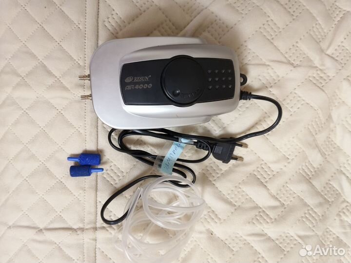 Компрессор фильтр кормушка для аквариума тихий