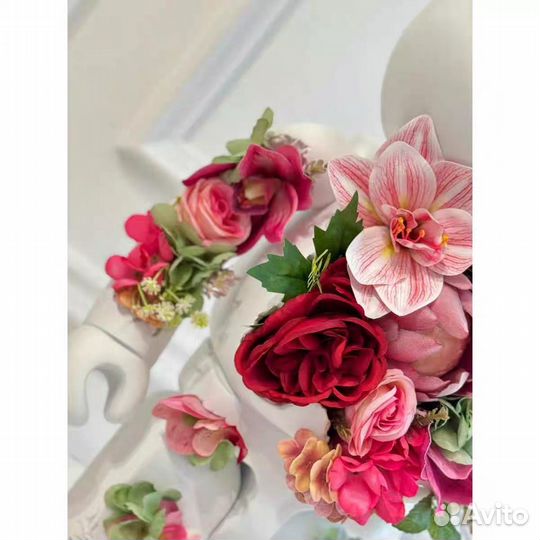 Bearbrick 70см цветы