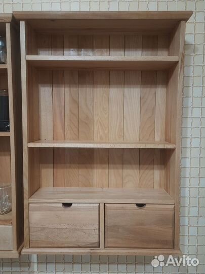 Полка настенная деревянная (бук)