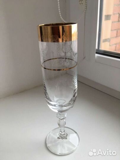 Фужеры богемское стекло
