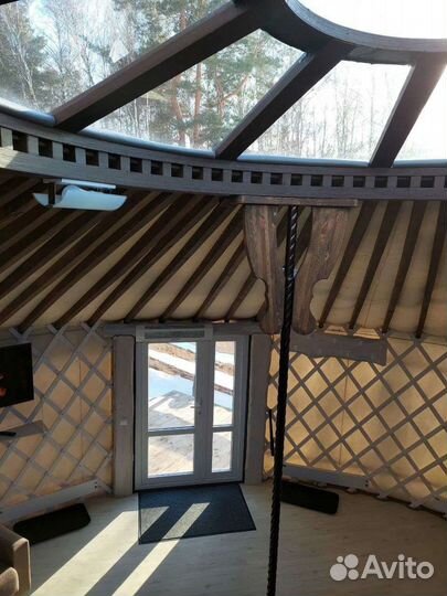 Юрта 8м в наличии - классический деревянный каркас