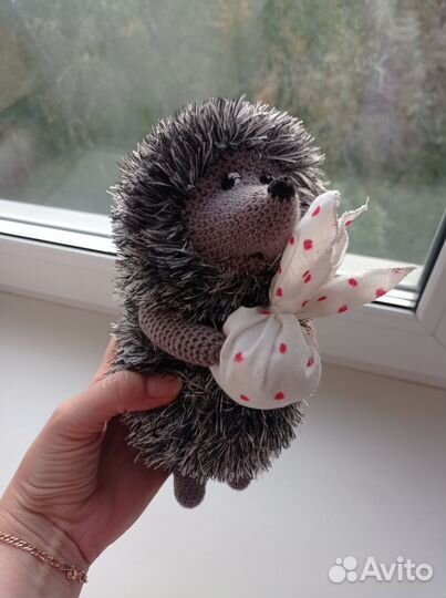 Ёжик в тумане вязаная игрушка