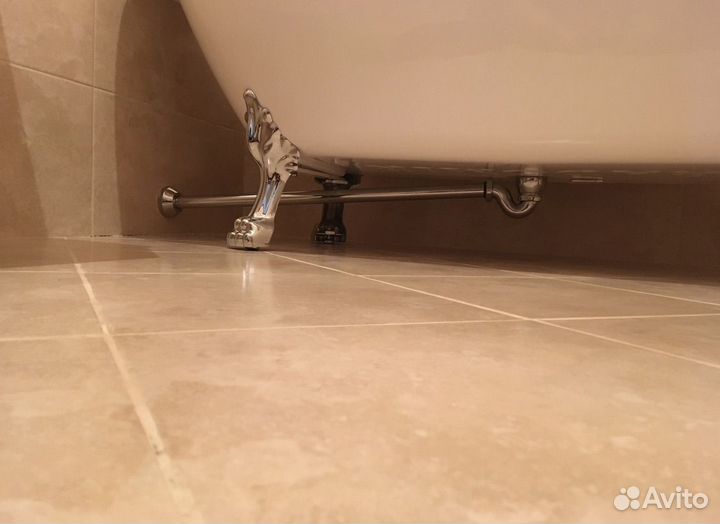 Установка душевых кабин, ванны, умывальники