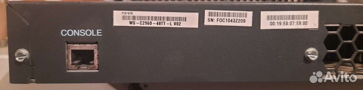 Cisco WS-C2960-48TT-L V02; Cisco WS-C2960-24-S V03