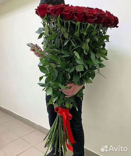 Высокие розы Доставка цветов