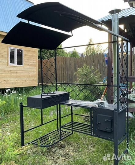 Мангал с печью от производителя