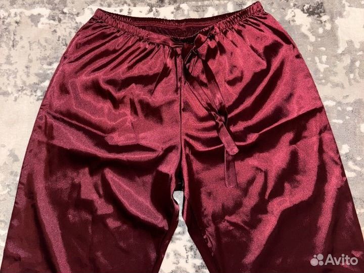Брюки атласные домашние размер s