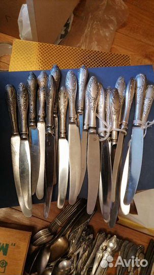 Мельхиоровые ложки десертные СССР